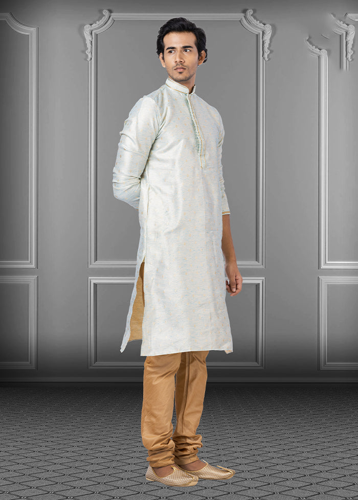 Multicolor Silk 2 Pc Kurta Pajama Set