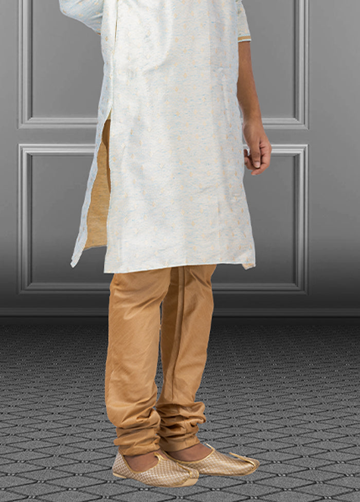 Multicolor Silk 2 Pc Kurta Pajama Set