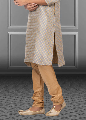 Multicolor Silk 2 Pc Kurta Pajama Set
