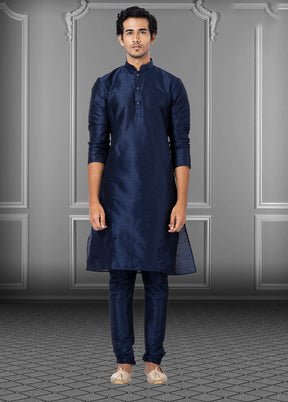 Multicolor Silk 2 Pc Kurta Pajama Set