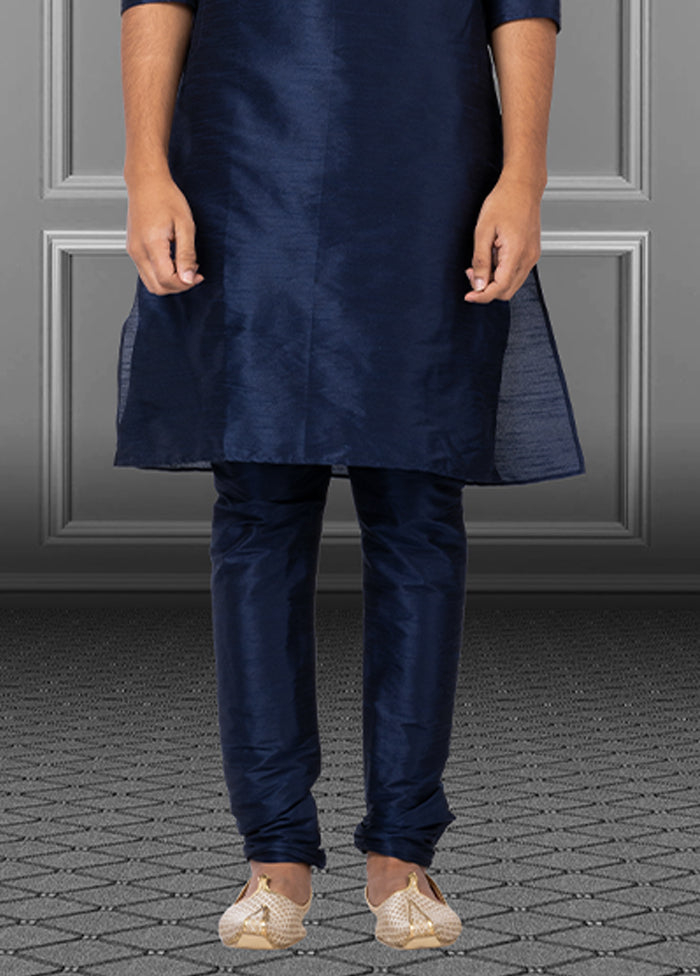 Multicolor Silk 2 Pc Kurta Pajama Set