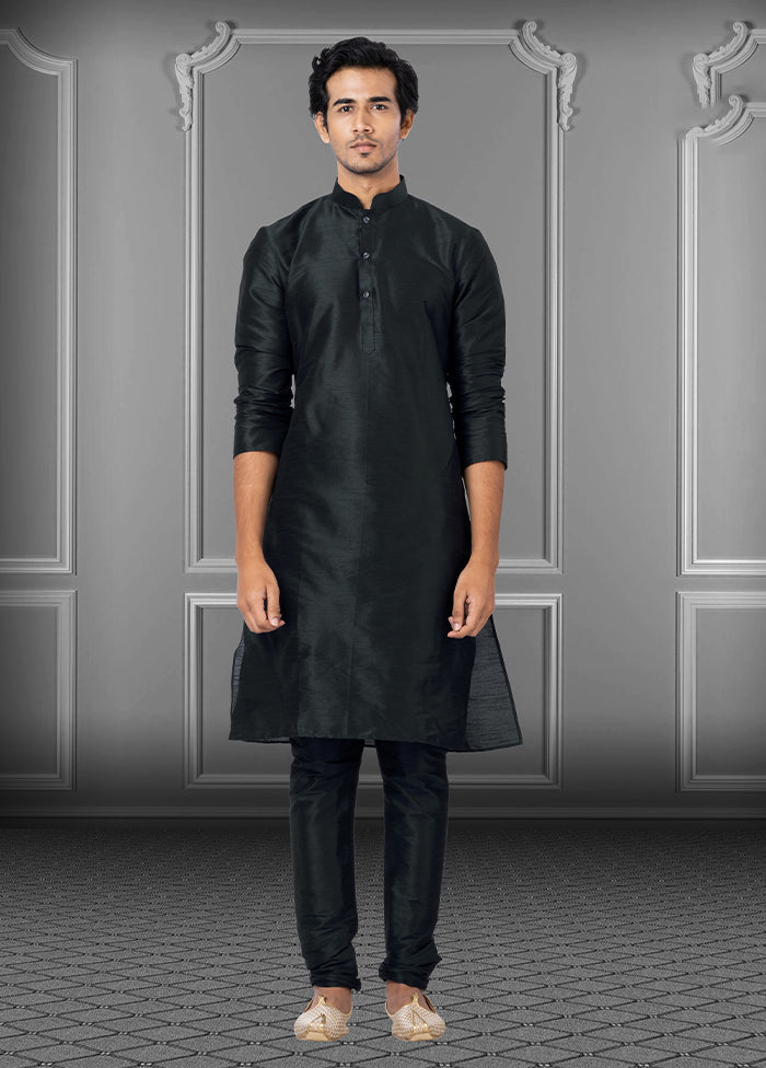 Multicolor Silk 2 Pc Kurta Pajama Set