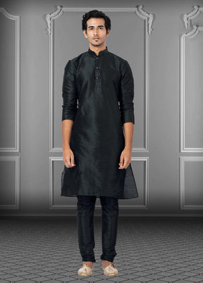 Multicolor Silk 2 Pc Kurta Pajama Set