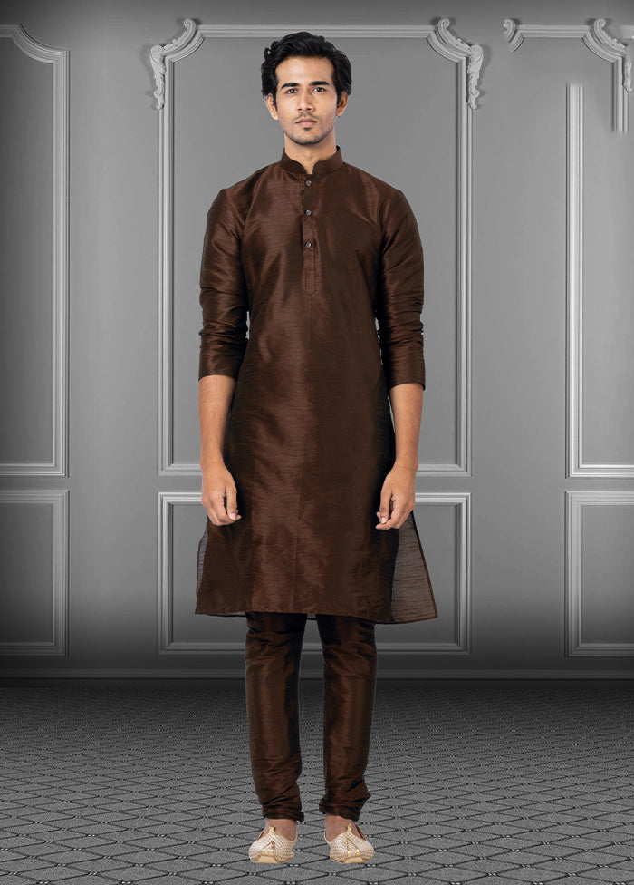 Multicolor Silk 2 Pc Kurta Pajama Set