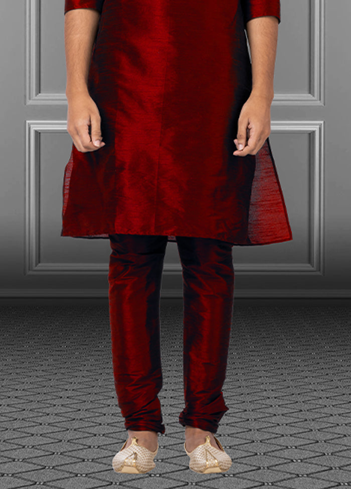 Multicolor Silk 2 Pc Kurta Pajama Set