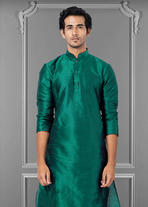 Multicolor Silk 2 Pc Kurta Pajama Set