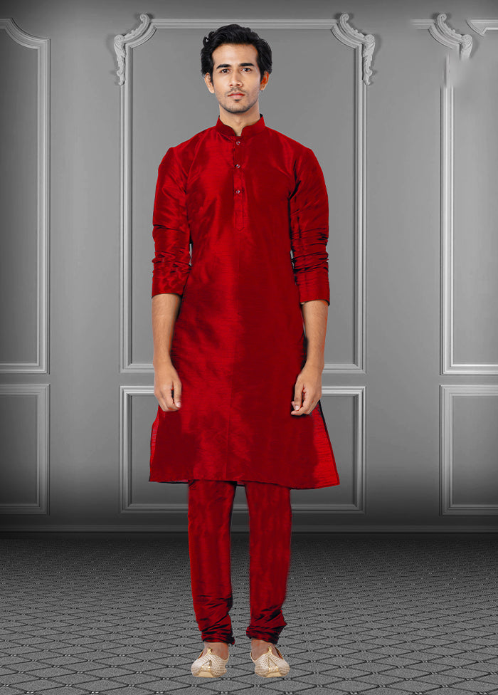 Multicolor Silk 2 Pc Kurta Pajama Set