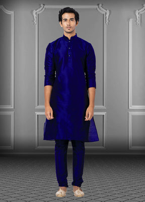 Multicolor Silk 2 Pc Kurta Pajama Set