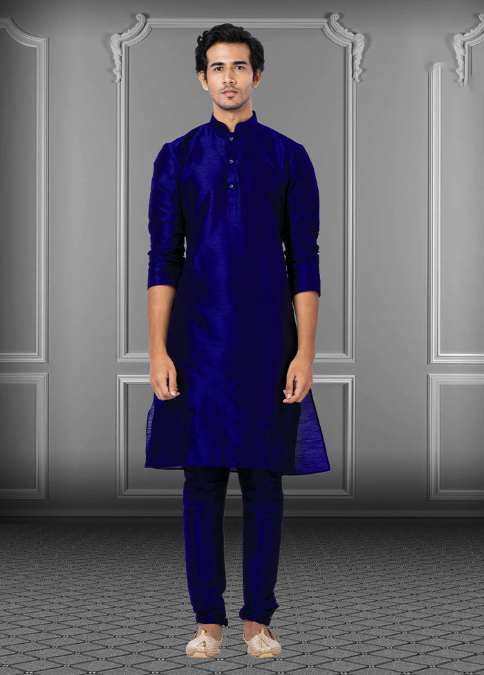Multicolor Silk 2 Pc Kurta Pajama Set
