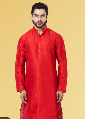 Multicolor Silk 2 Pc Kurta Pajama Set