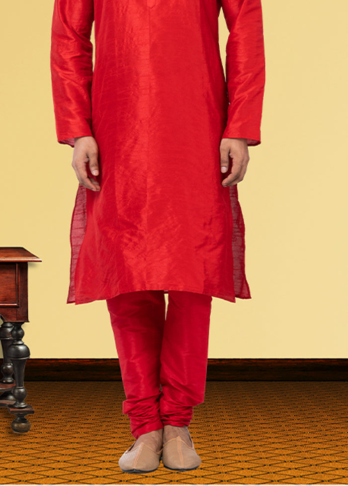 Multicolor Silk 2 Pc Kurta Pajama Set