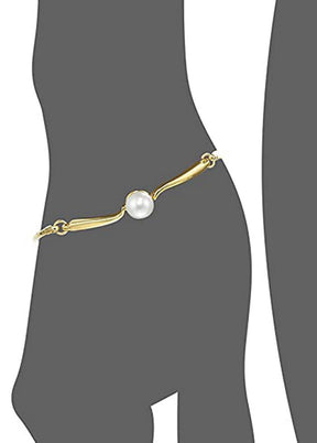 Estel gold Plated Solitaire Studded Bracelet - Indian Silk House Agencies