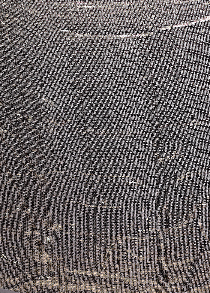 Black Georgette Saree With Blouse Piece