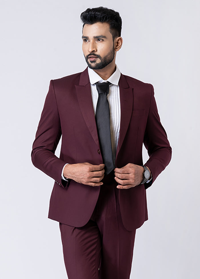 2 Pc Wine Silk Ethnic Wear Set