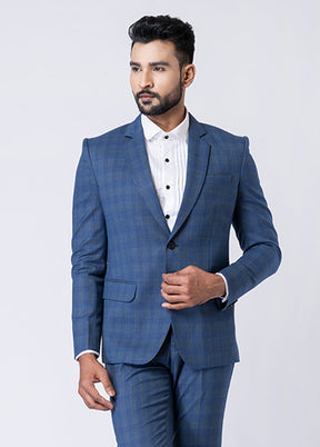 2 Pc Blue Silk Ethnic Wear Set