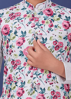 Multicolor Cotton Waist Coat