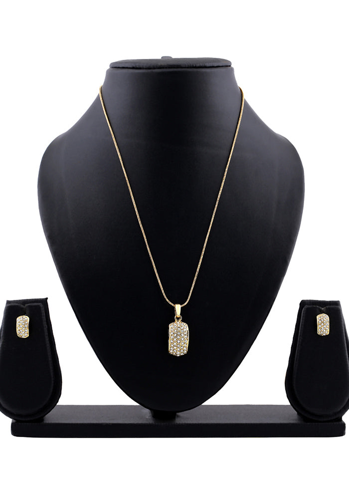 Gold Plated Graceful Designer Necklace Set - Indian Silk House Agencies