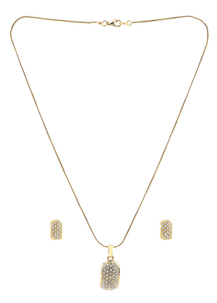 Gold Plated Graceful Designer Necklace Set - Indian Silk House Agencies