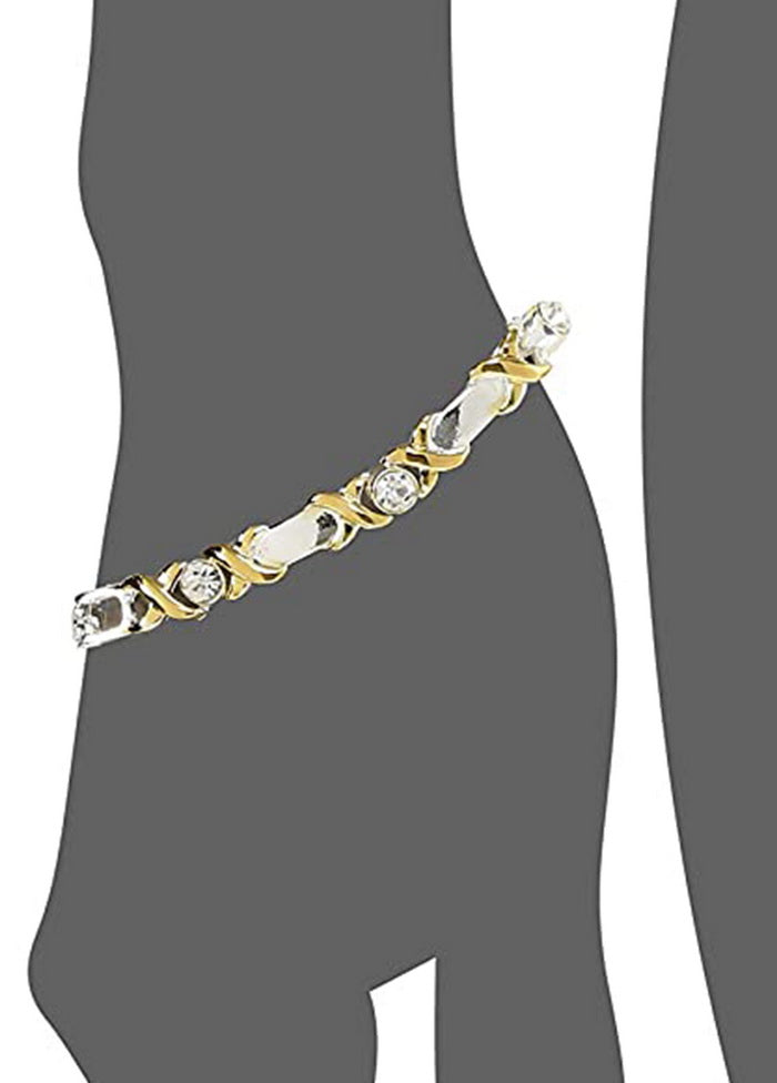 Estele Gold and Silver Plated Bracelet - Indian Silk House Agencies