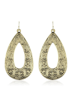 Estele 24Kt Gold Tone Plated Drop Earrings for Women and Girls - Indian Silk House Agencies