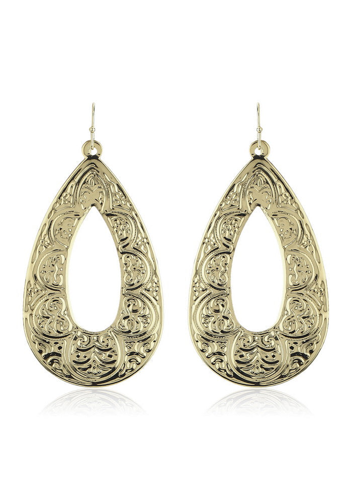 Estele 24Kt Gold Tone Plated Drop Earrings for Women and Girls - Indian Silk House Agencies