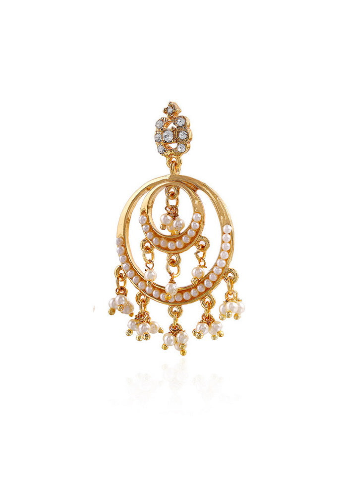 Estele 24Kt Traditional Gold Plated Design Circle Earrings For Stylish Women And Girls - Indian Silk House Agencies