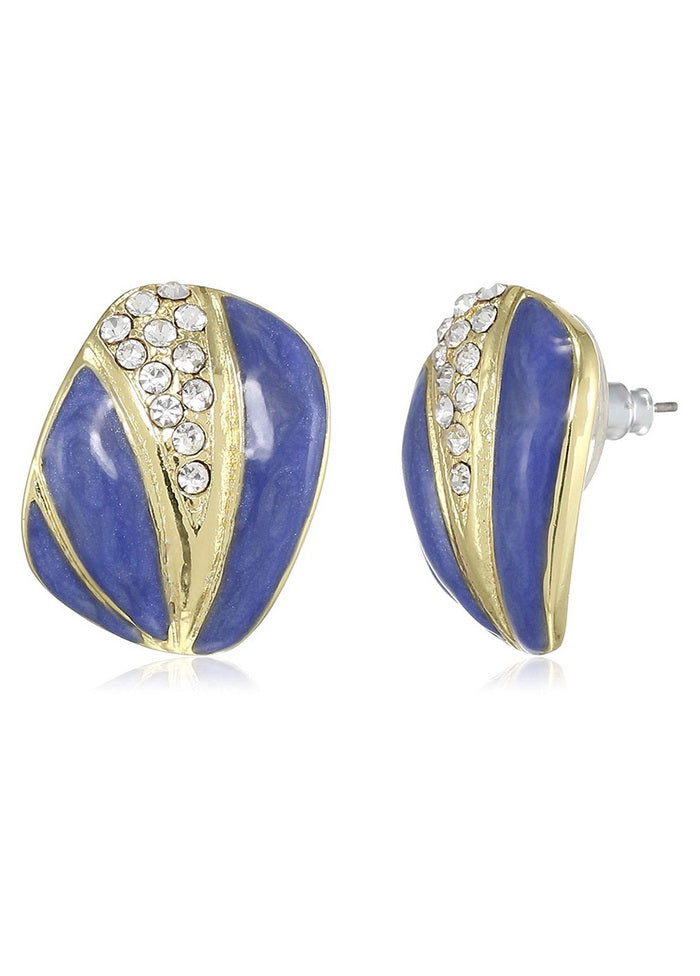 Estele Blue colour fancy Mosaic Studs for women - Indian Silk House Agencies