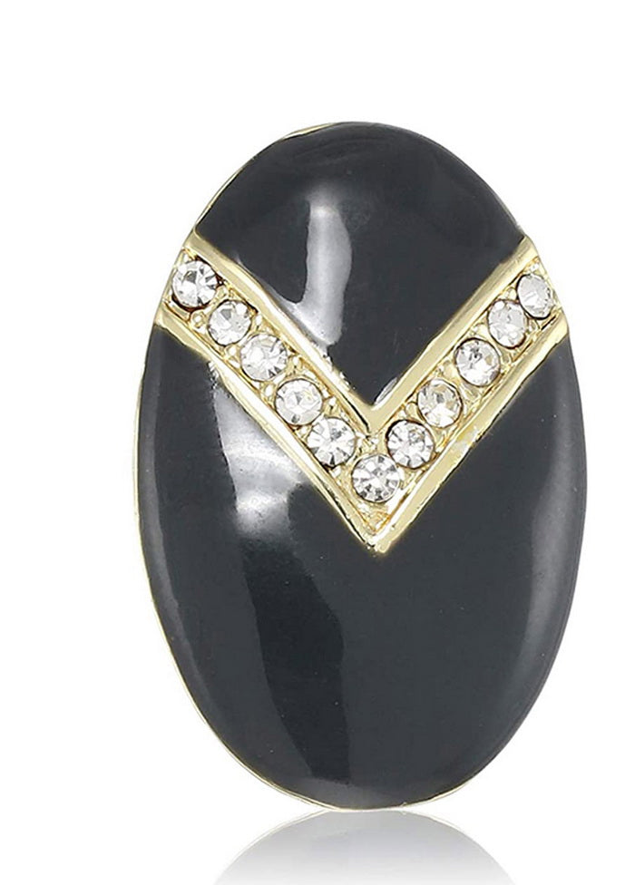 Estele Black colour and white colour stones studs for women - Indian Silk House Agencies