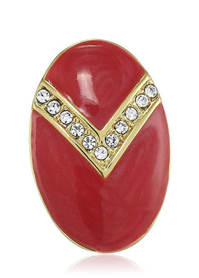 Estele red colour and white colour stones studs for women - Indian Silk House Agencies