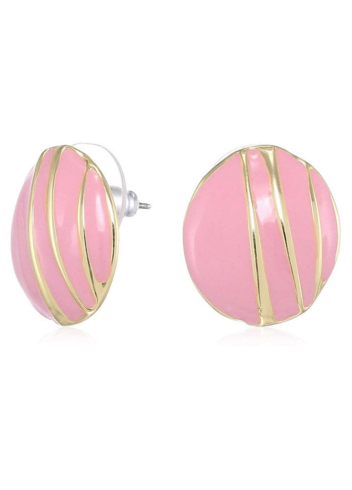 Estele Pink fancy stylish Design Studs for Girls - Indian Silk House Agencies