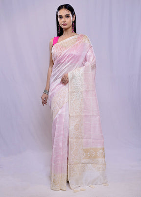 Cream Cotton Saree With Blouse Piece - Indian Silk House Agencies