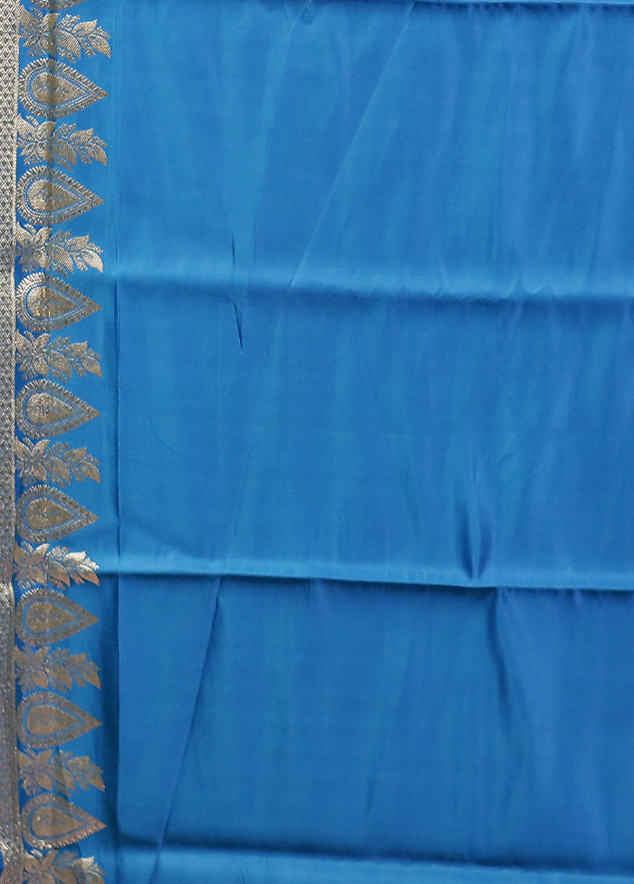 Red Handloom Banarasi Pure Silk Saree With Blouse Piece