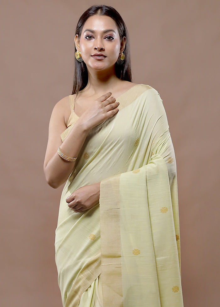 Green Matka Silk Saree With Blouse Piece - Indian Silk House Agencies