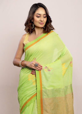 Green Matka Silk Saree With Blouse Piece - Indian Silk House Agencies