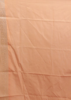 Orange Uppada Silk Saree With Blouse Piece