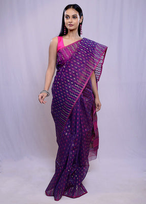 Multicolor Tant Cotton Saree Without Blouse Piece - Indian Silk House Agencies