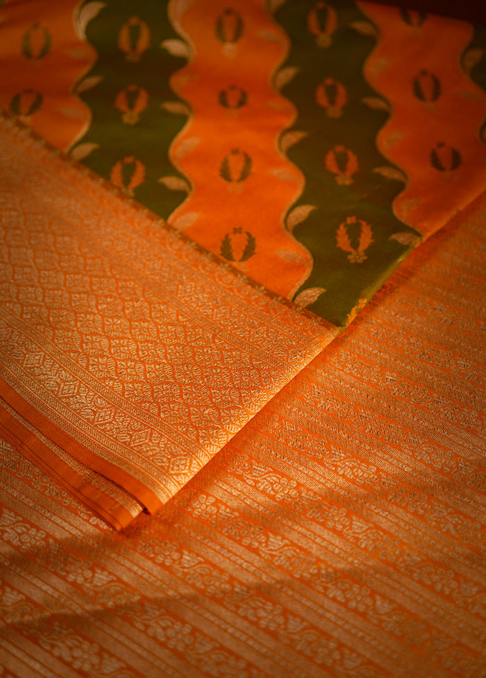 Multicolor Uppada Silk Saree With Blouse Piece - Indian Silk House Agencies