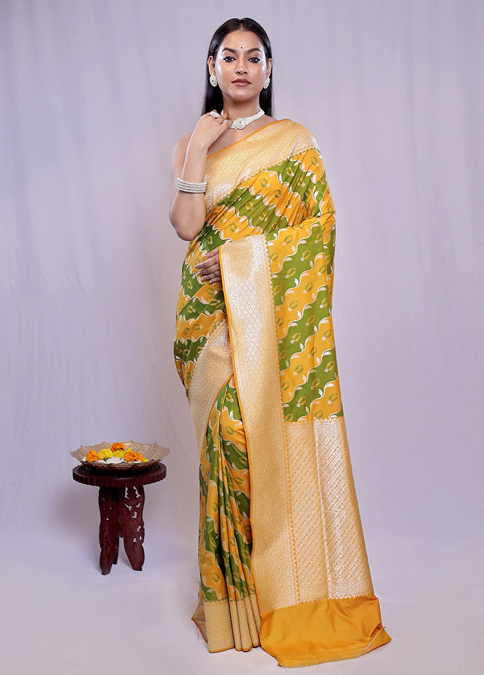 Multicolor Uppada Silk Saree With Blouse Piece - Indian Silk House Agencies