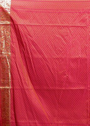 Green Tanchoi Silk Saree With Blouse Piece