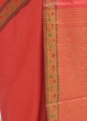 Pink Tussar Silk Saree With Blouse Piece - Indian Silk House Agencies