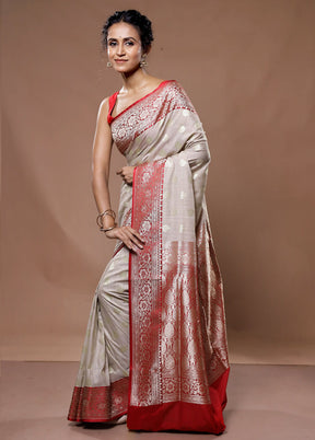 Pink Uppada Silk Saree With Blouse Piece - Indian Silk House Agencies