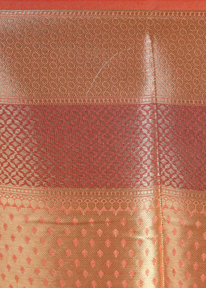 Pink Kora Silk Saree With Blouse Piece - Indian Silk House Agencies