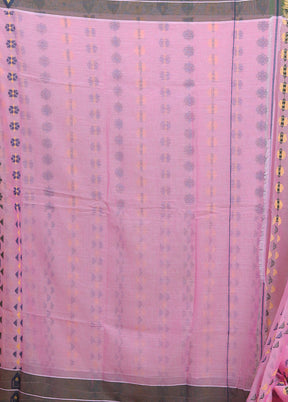 Pink Cotton Saree With Blouse Piece - Indian Silk House Agencies