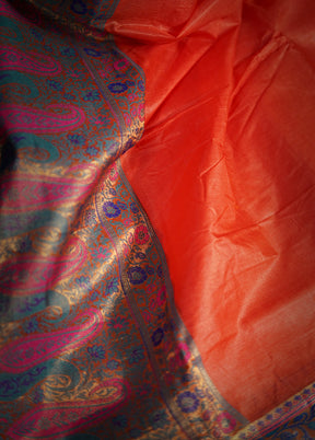 Pink Tussar Silk Saree With Blouse Piece - Indian Silk House Agencies