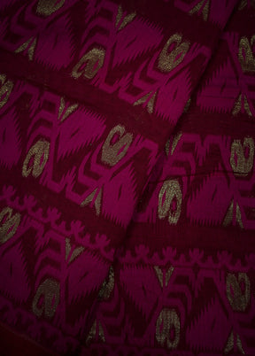 Pink Tant Jamdani Saree Without Blouse Piece - Indian Silk House Agencies