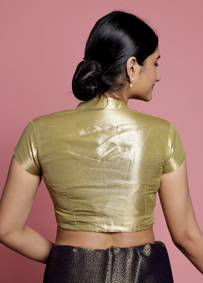 Beige Tissue Designer Blouse - Indian Silk House Agencies