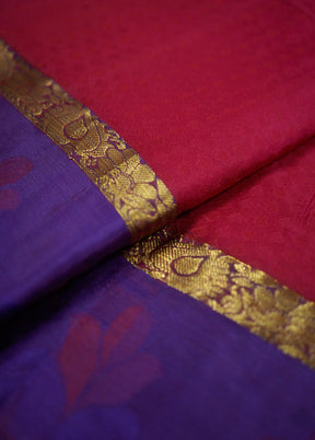 Pink Kanjivaram Silk Saree With Blouse Piece - Indian Silk House Agencies