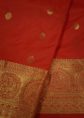 Pink Kanjivaram Silk Saree With Blouse Piece - Indian Silk House Agencies