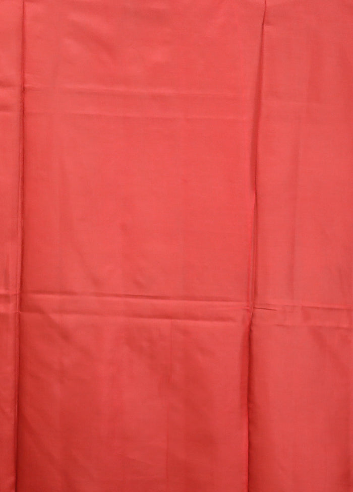 Blue Printed Pure Silk Saree Without Blouse Piece