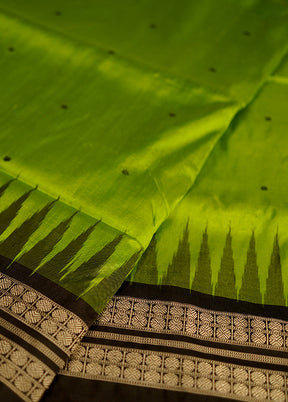 Green Bomkai Pure Silk Saree With Blouse Piece - Indian Silk House Agencies